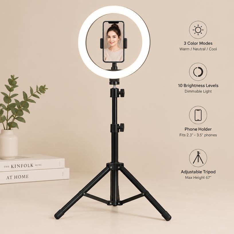 10" Ring Light with Tripod